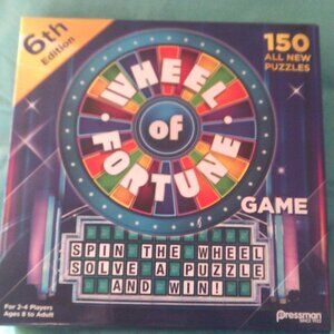 Wheel of Fortune Game 6th Edition 150 New Puzzles Sealed